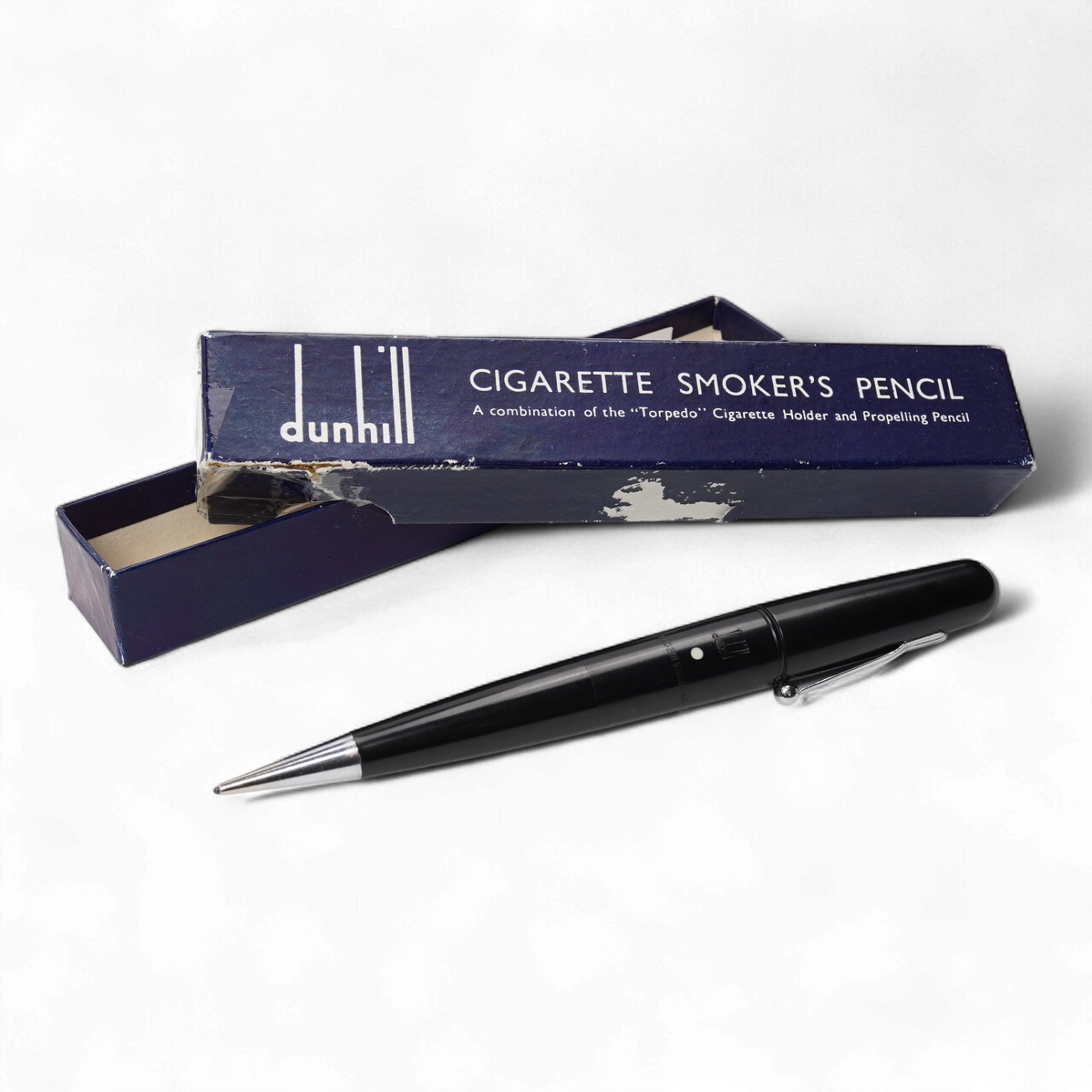 A rare Dunhill Smoker's pencil with torpedo cigarette holder in original box